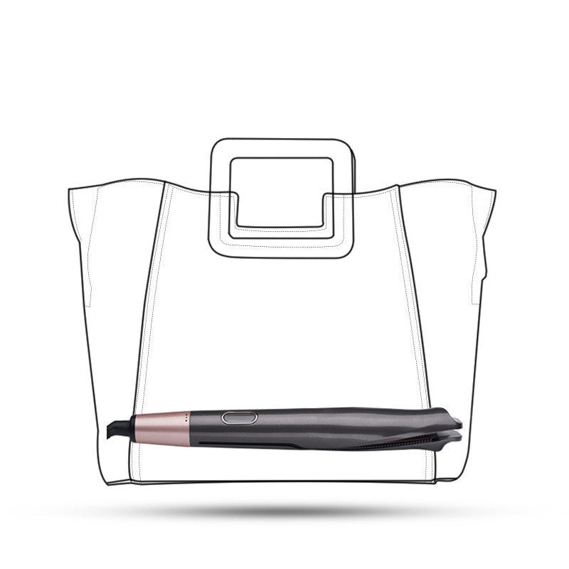 Plancha y rizador de pelo LuxuryGlow 2 en 1: rizador para uso en seco y húmedo con pantalla LCD
