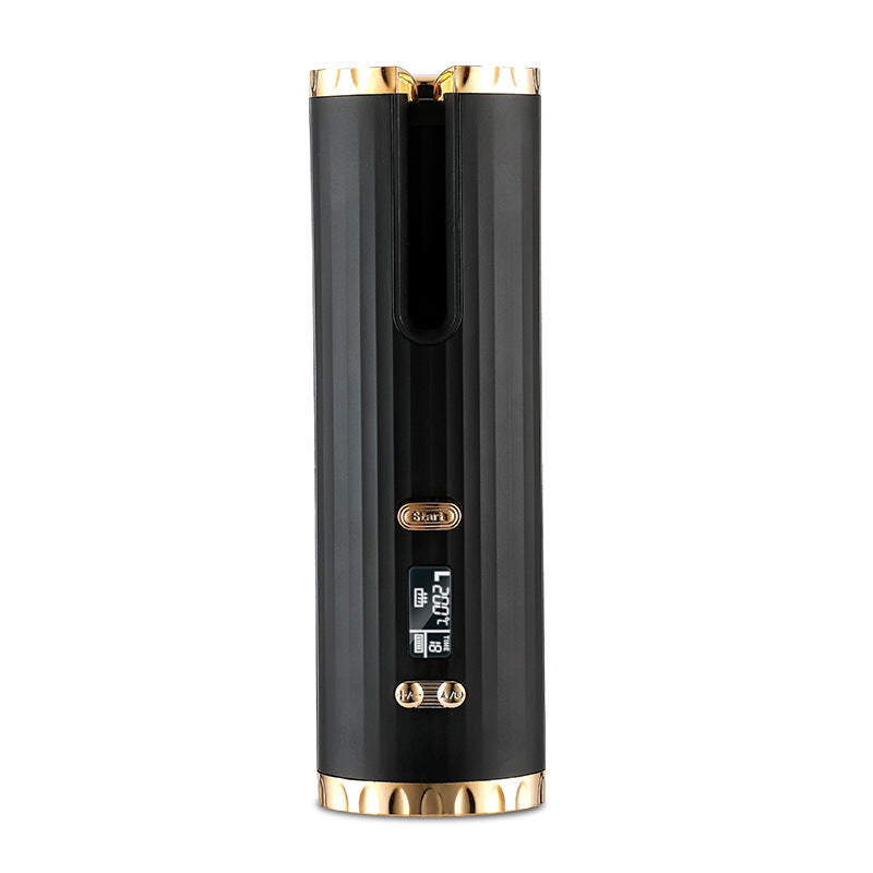 LuxuryGlow Cordless Automatic Hair Curler – Rechargeable Ceramic Curling Wand with LCD Display
