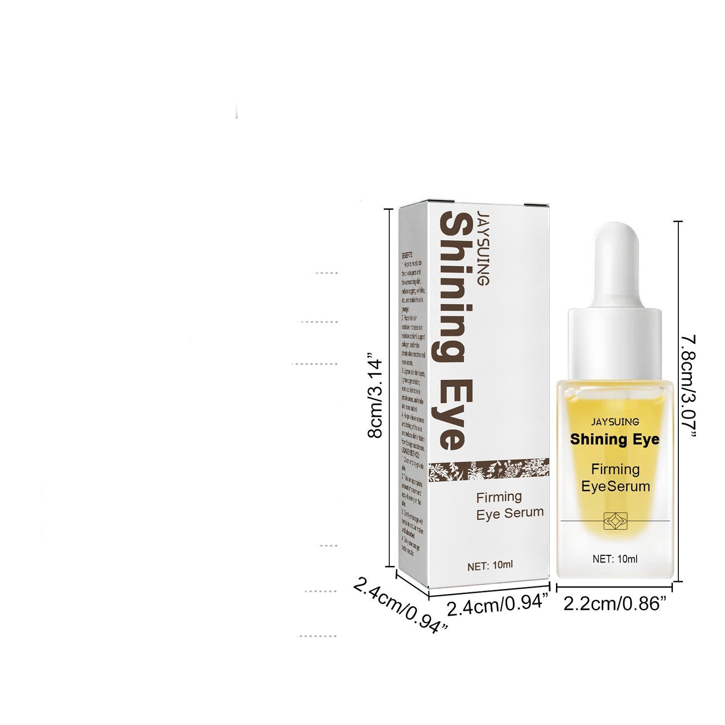 Esencia hidratante para ojos JAYSUING con jazmín y aceite de semilla de uva – 10 ml