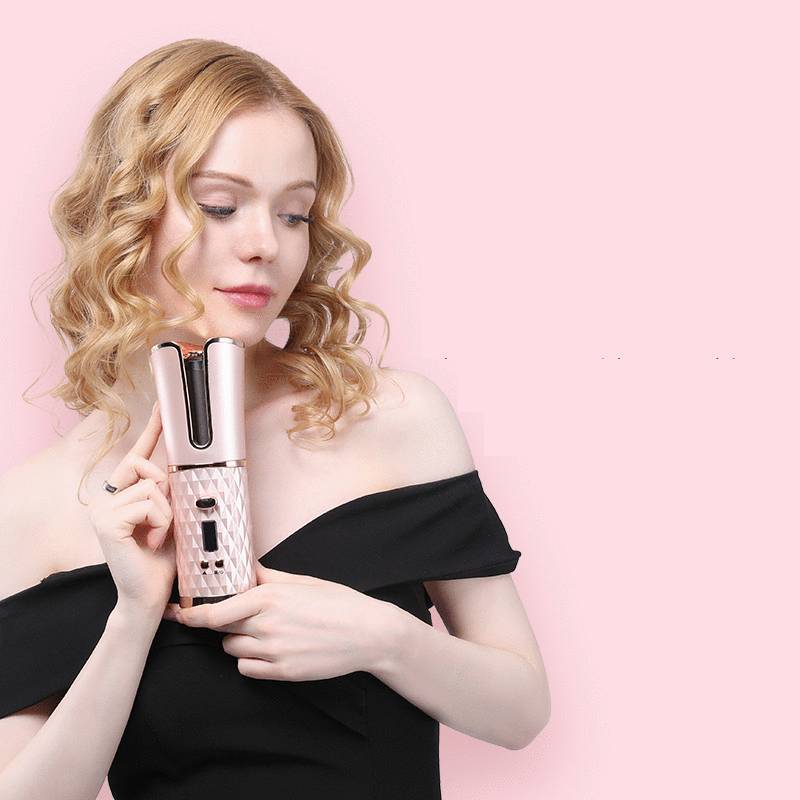 Benice Wireless Automatic Hair Curler – Cordless Rechargeable Rotating Iron