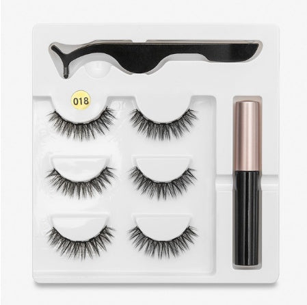 LuxuryGlow Magnetic False Eyelashes – Natural Look with Cotton Stem (1 Pair)