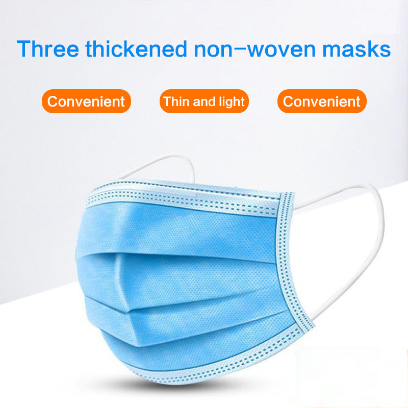 LuxuryGlow Disposable 3-Ply Medical Face Mask – Breathable Surgical Mask with Ear Loops