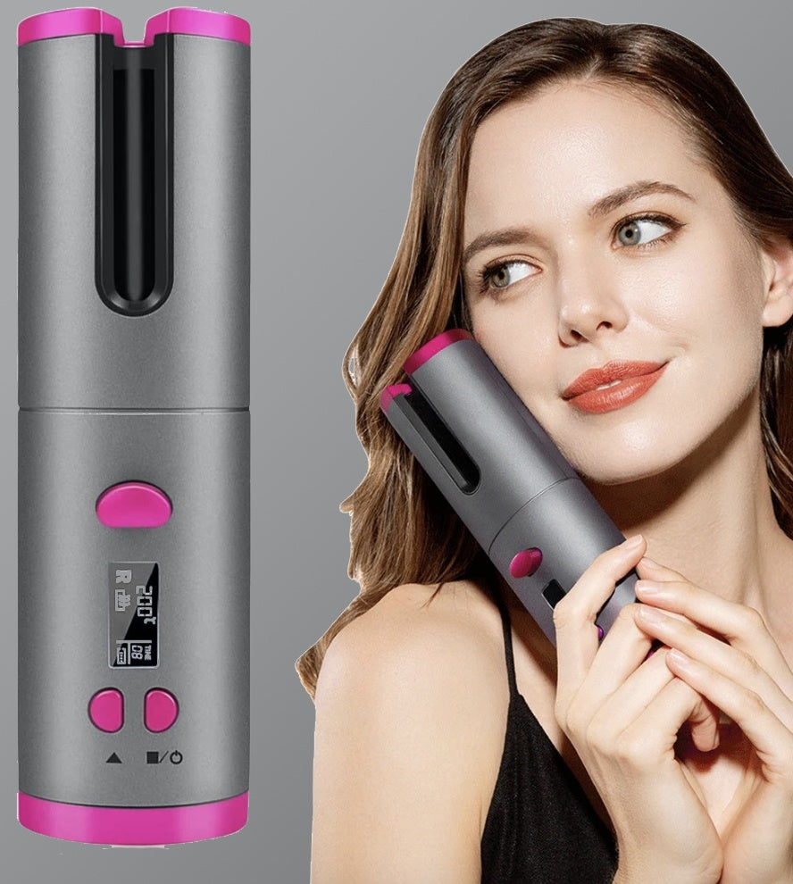 Benice Wireless Automatic Hair Curler – Cordless Rechargeable Rotating Iron