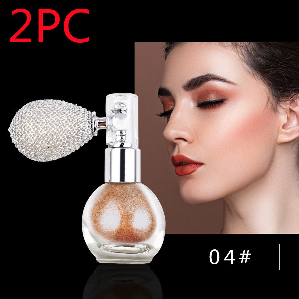 Iluminador en aerosol con brillo TEAYASON: polvos brillantes para rostro y cuerpo