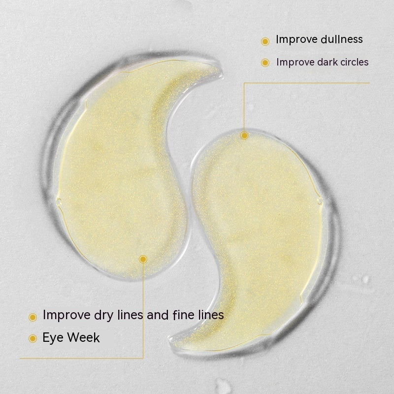 Mascarilla de ojos de oro de 24 quilates Houmai: parches hidratantes y antiedad para el contorno de ojos