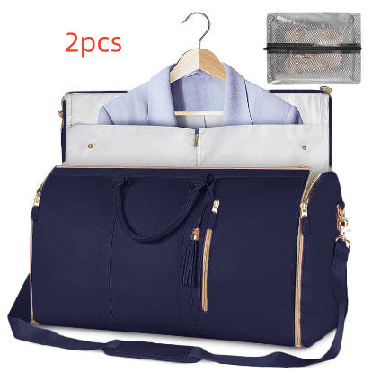 Large Capacity Travel Duffle Bag Women's Handbag Folding Suit Bag Waterproof Clothes Totes - LUXURY GLOW
