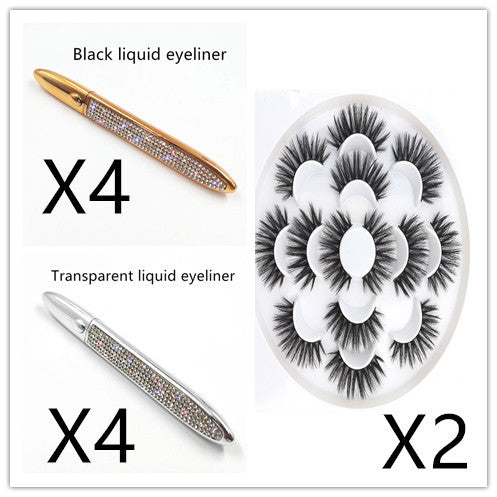 LuxuryGlow Self-Adhesive Eyeliner with False Lashes – No Glue Needed, Waterproof