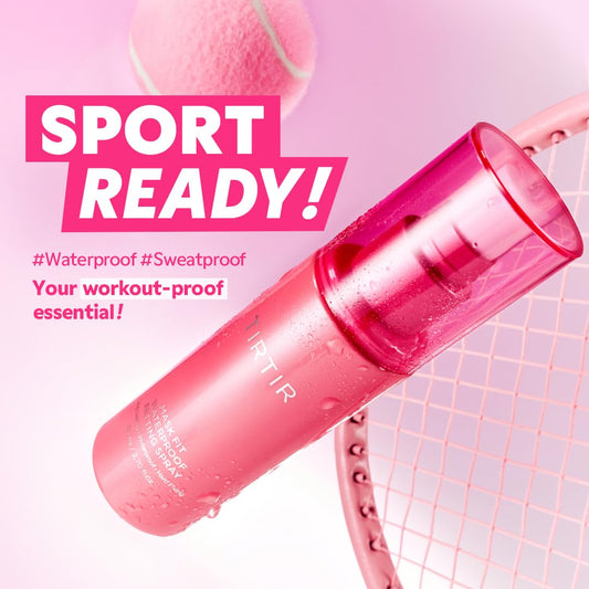 TIRTIR Waterproof Setting Spray – 24H Sweatproof, Long-Lasting Makeup Fixer with Semi-Matte Finish – Ethanol-Free Korean Makeup Mist