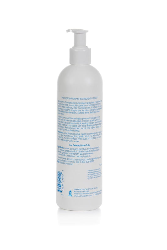 Vanicream Conditioner 12 oz | pH Balanced, Fragrance-Free, Sulfate-Free Conditioner for Sensitive Scalp & All Hair Types