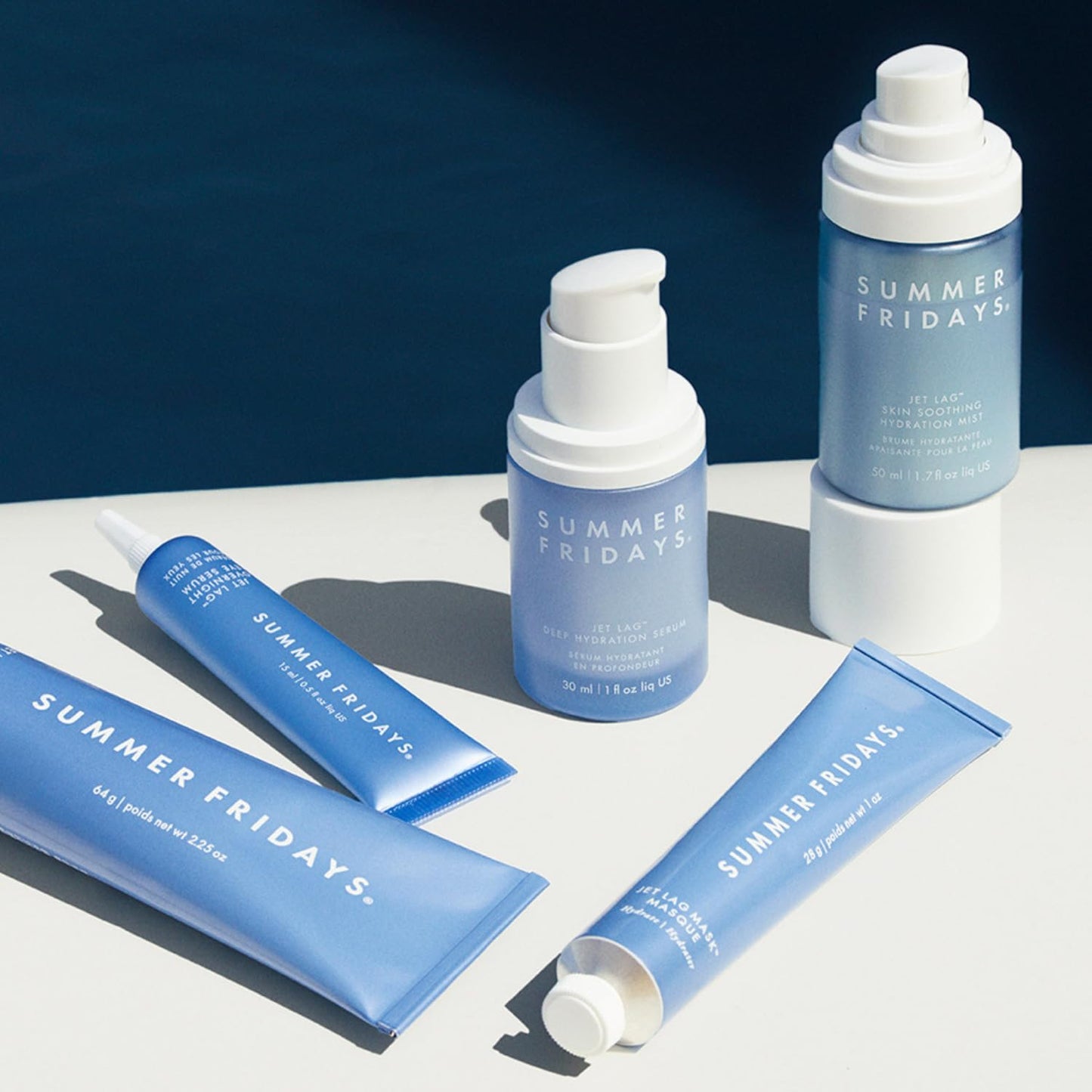 Summer Fridays Jet Lag Hydrating Face Mist – Ultra-Fine Soothing Spray with Antioxidants, Ceramides & Squalane for Barrier Support & Glowing Skin – 1.7 fl oz