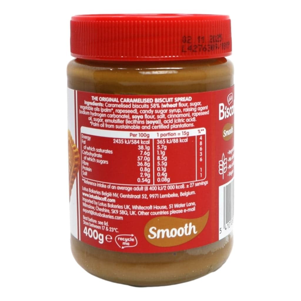 CELEBRINO Bis Coff Lotus Spread – Smooth Belgian Speculoos Caramel Biscuit Spread (400g, Pack of 1)