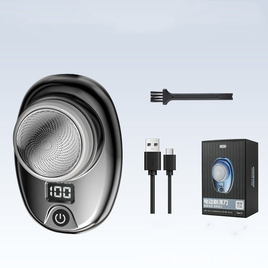 LuxuryGlow Digital Waterproof Travel Shaver – Portable USB Rechargeable Razor for Men