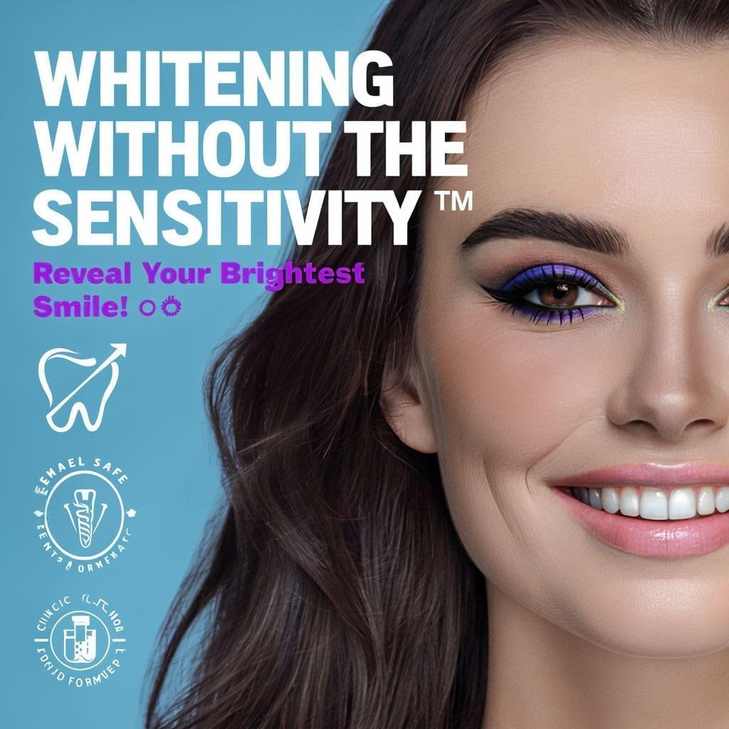 LuxuryGlow Teeth Whitening Strips – 14 Treatments, Sensitivity-Free, Natural Stain Remover with Coconut & Lemon Oils