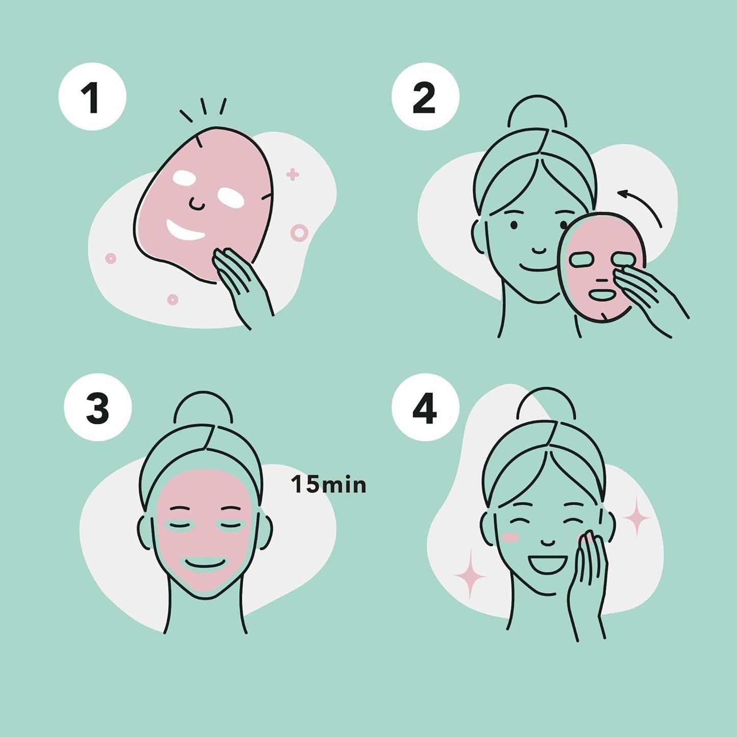 Celavi Korean Essence Facial Sheet Mask Variety Set – 12-Pack Hydrating & Nourishing Skincare for Radiant, Healthy Skin