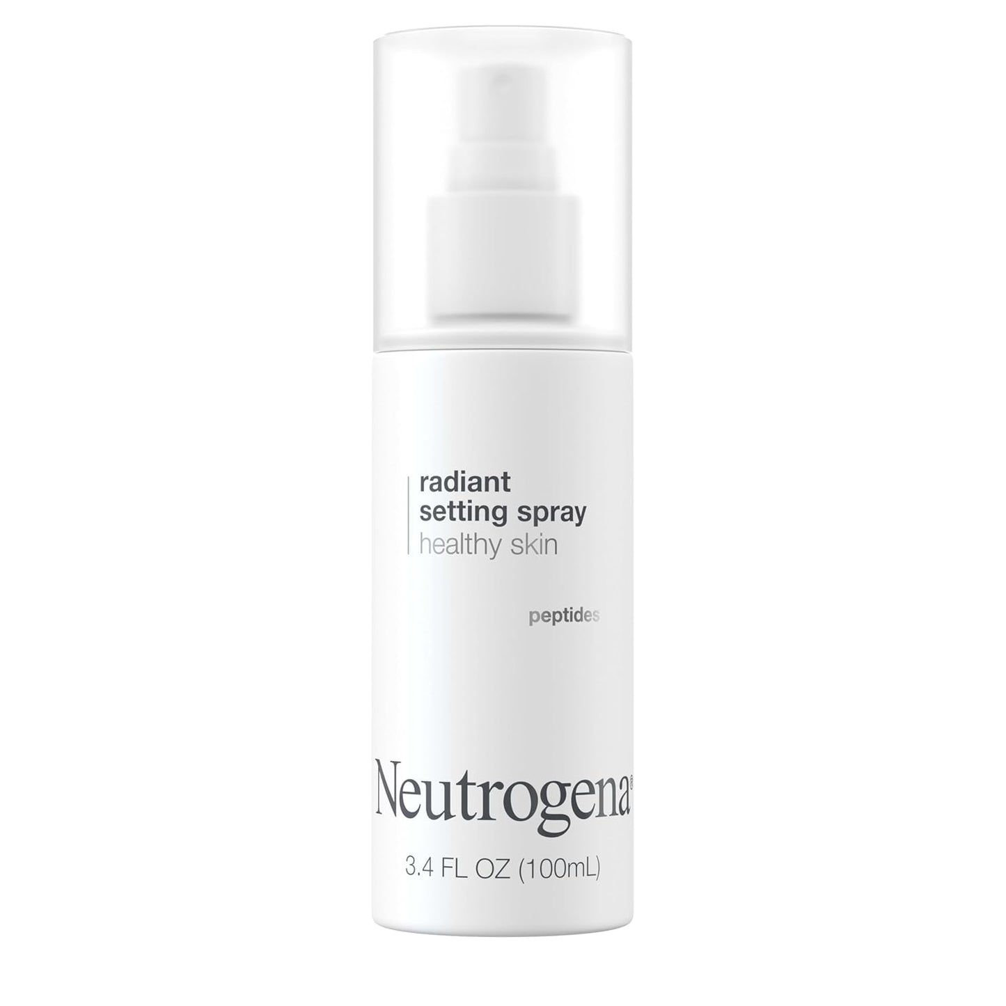 Neutrogena Healthy Skin Radiant Setting Spray – Lightweight Makeup Lock Mist with Antioxidants & Peptides for Hydration & Glow – 3.4 fl oz