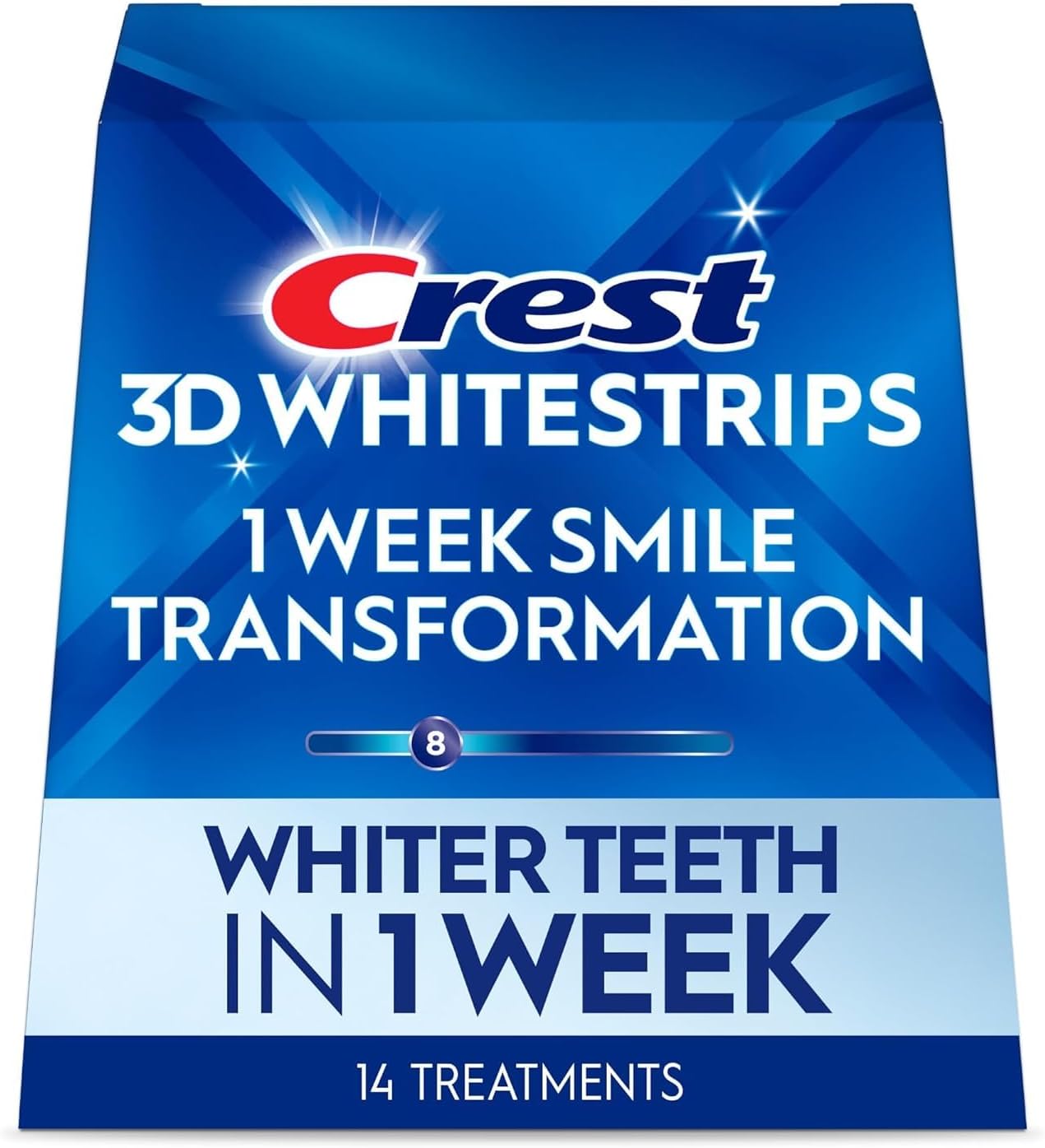 Crest 3D White Glamorous White Whitestrips – 28 Strips | Enamel-Safe Professional Teeth Whitening