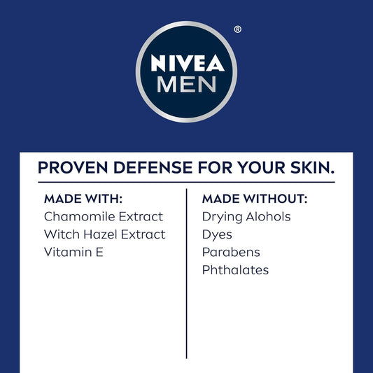 NIVEA MEN Sensitive Shave Gel with Vitamin E & Chamomile – Anti-Irritation Formula, 3 Pack (7 oz Each)