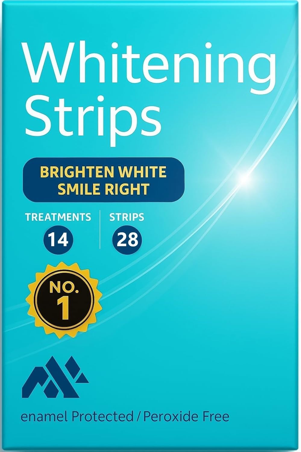 LuxuryGlow Teeth Whitening Strips – 14 Treatments, Sensitivity-Free, Natural Stain Remover with Coconut & Lemon Oils