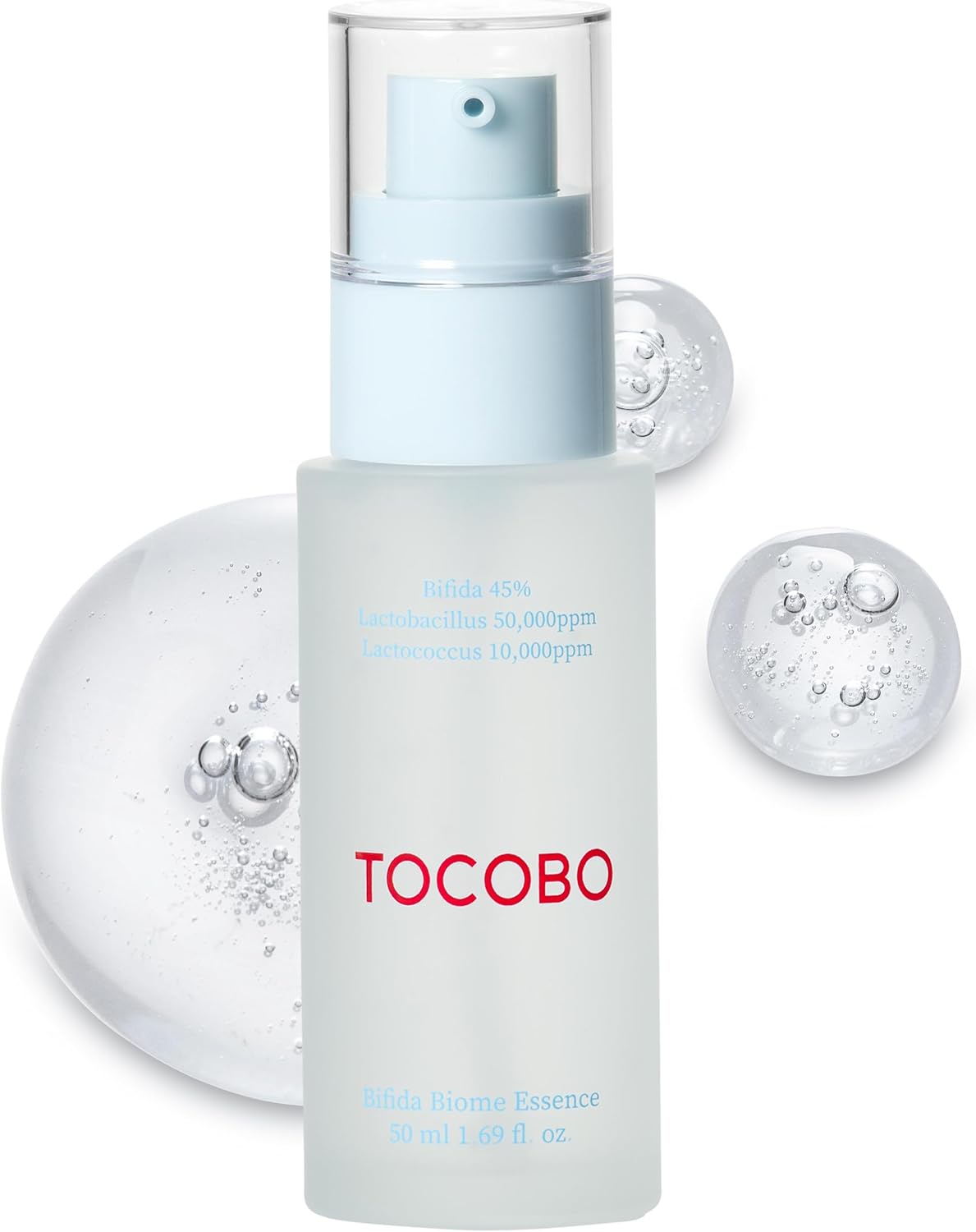 TOCOBO Bifida Biome Essence – Vegan Korean Skin Repair Serum with Probiotics & Niacinamide | Hydrating Barrier Essence for Radiant, Resilient Skin (50ml / 1.69 fl.oz.)