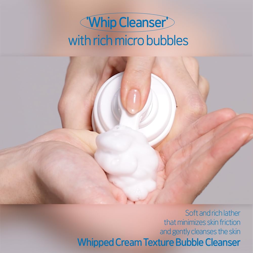 ETUDE SoonJung pH 6.5 Whip Cleanser – Gentle Hydrating Foam Face Wash for Sensitive Skin | Vegan, Non-Comedogenic, Low-pH Korean Cleanser (150ml)