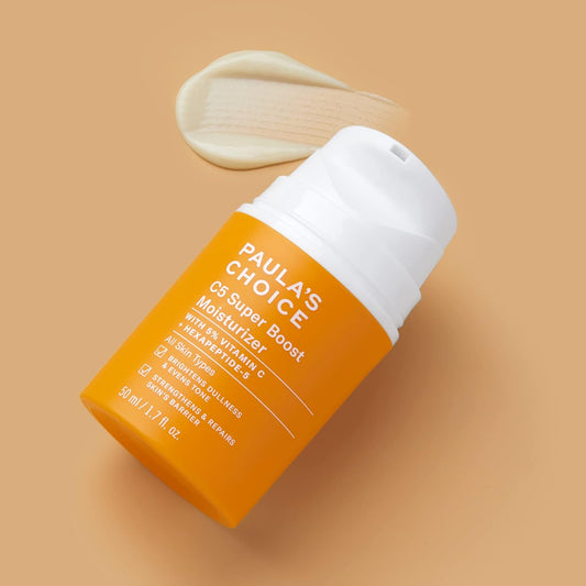 Paula's Choice C5 Super Boost Moisturizer – 5% Vitamin C & Squalane, Brightening Daily Face Lotion