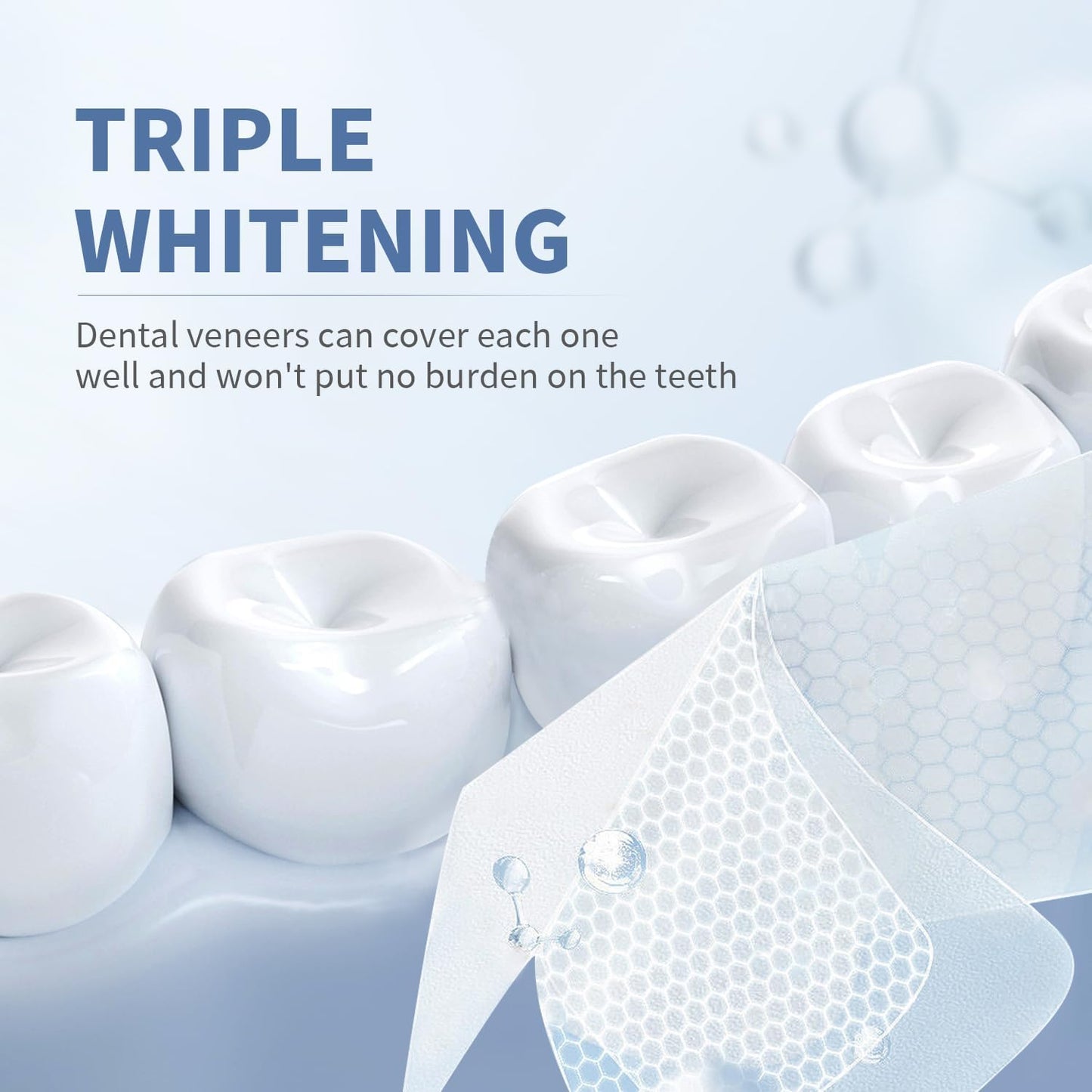 Somall 3-Day Rapid Teeth Whitening Strips – 28 Enamel-Safe Strips for Sensitive Teeth, Professional 9D Formula, Dentist Certified, Coffee & Smoking Stain Removal, Fresh Mint Flavor