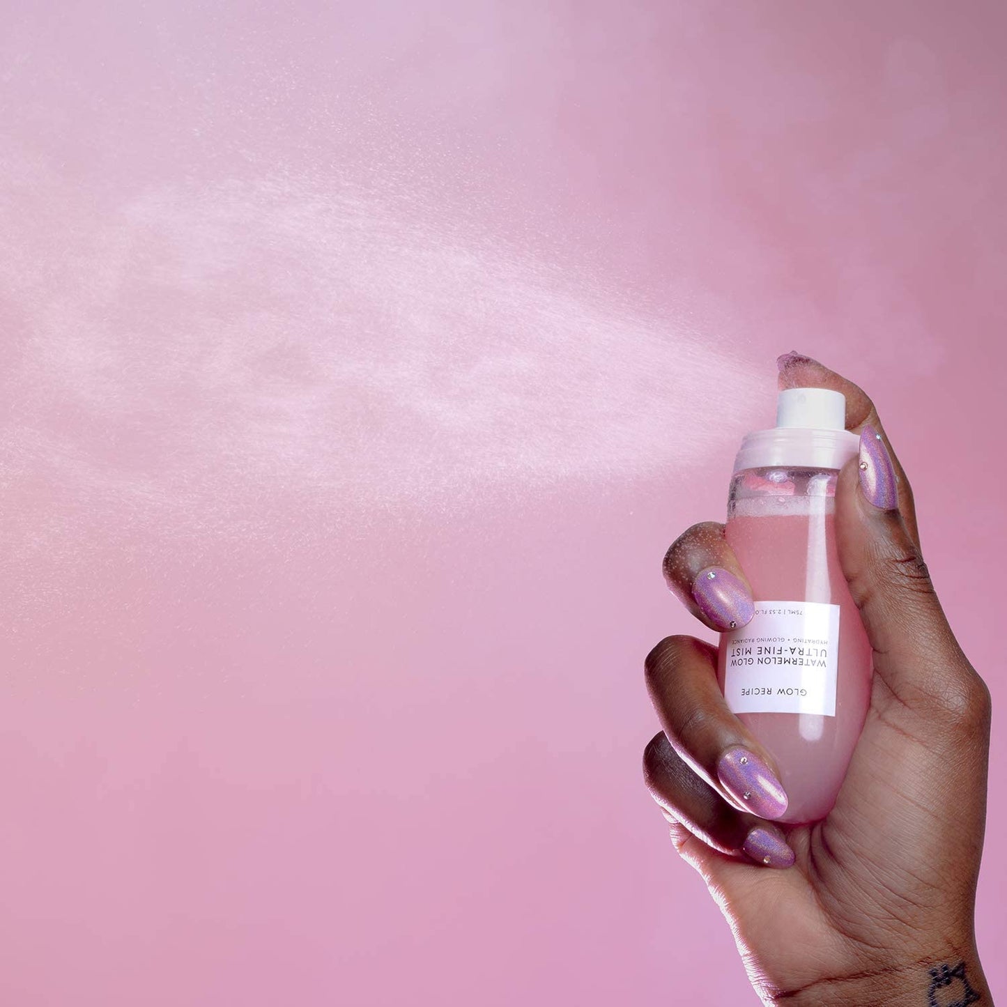 Glow Recipe Watermelon Glow Facial Spray – Hydrating Face Mist with Hyaluronic Acid & Hibiscus AHA, Refreshing Dewy Makeup Setting Mist, 75ml