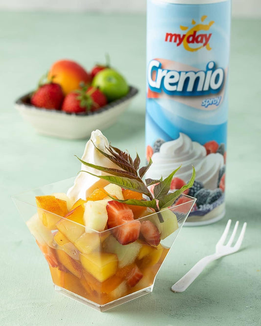 My Day Cremio Whipping Cream Spray – Ready-to-Use Dessert Topping | Light & Fluffy Vanilla Cream 250g (Imported from Germany)