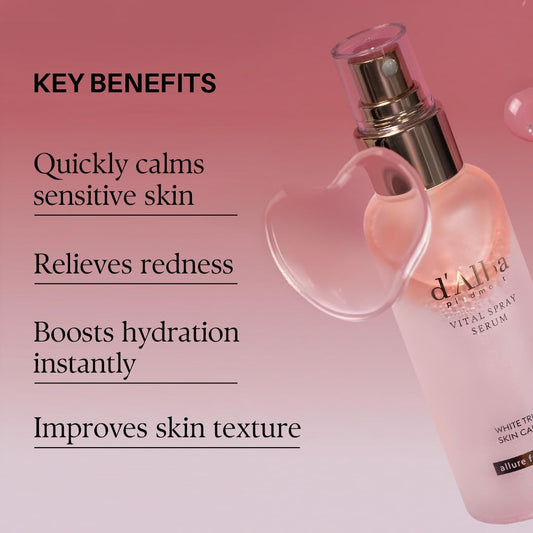 d’alba Italian White Truffle Vital Spray Serum – Hydrating, Calming & Glow-Boosting Facial Mist | Vegan Korean Skincare, Multi-Use Toner & Setting Spray