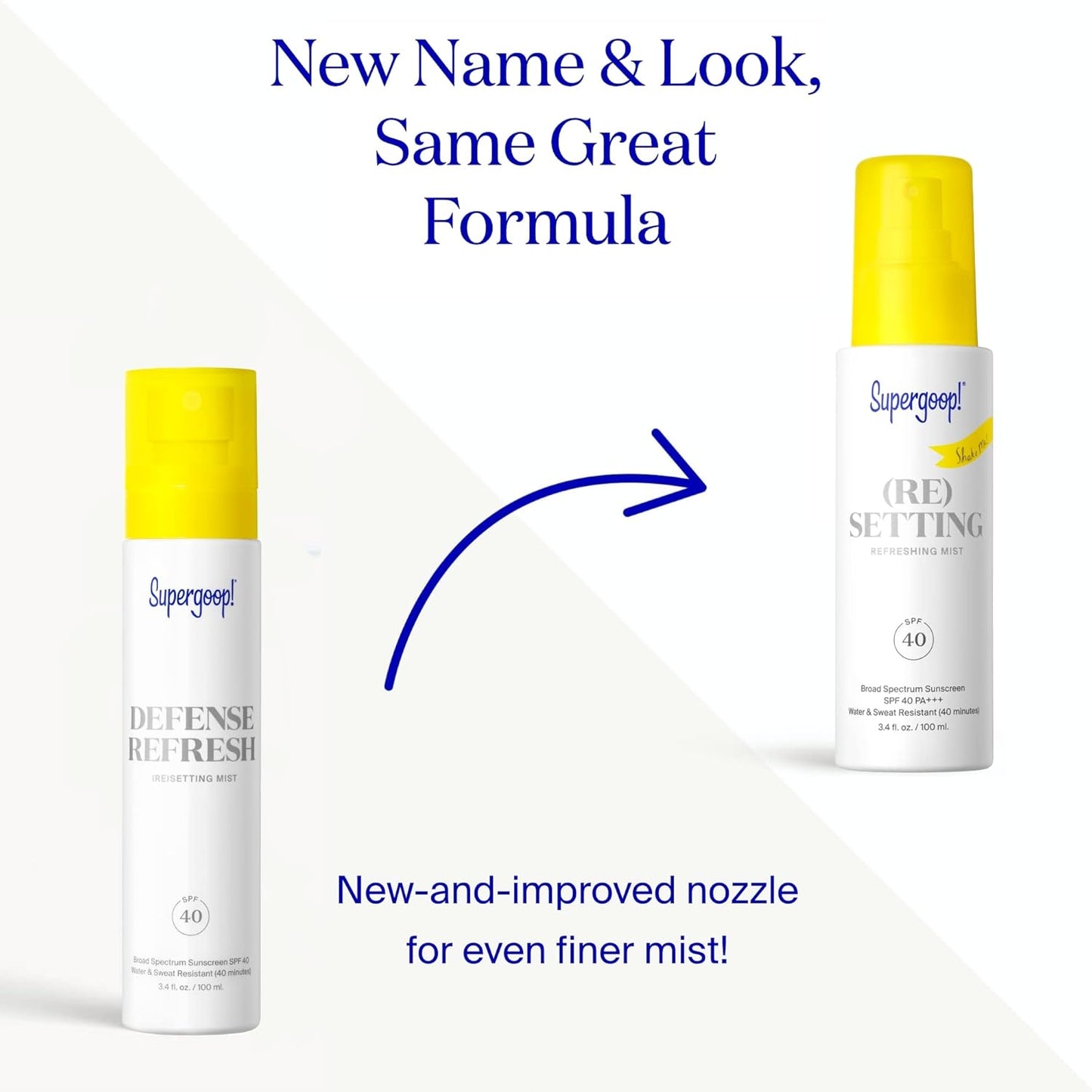 Supergoop! (Re)setting Refreshing Mist SPF 40 – Makeup Setting Facial Spray with UV & Pollution Protection, Mint & Rosemary Scent (1 fl oz)
