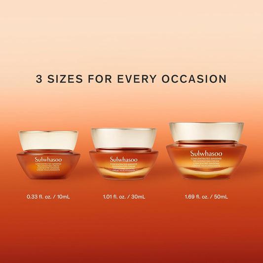 Sulwhasoo Concentrated Ginseng Cream – Korean Anti-Aging Moisturizer with Peptides, Vitamin C & Squalane for Wrinkles & Hydration (60ml)