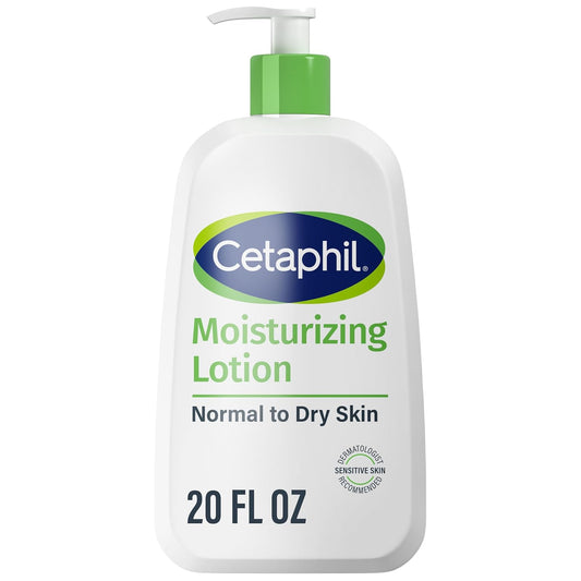 Cetaphil Moisturizing Lotion for Face & Body – Hydrating Lotion for All Skin Types, Sensitive Skin Safe, Fragrance-Free & Non-Comedogenic, 20oz
