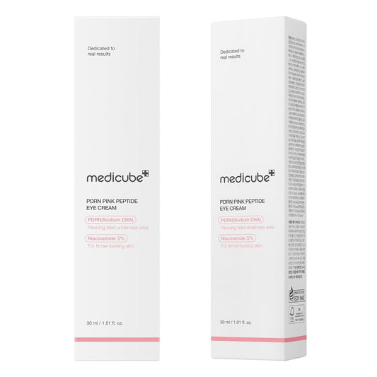 Medicube Salmon DNA PDRN Pink Peptide Eye Serum with Retinol & Niacinamide | Korean Eye Care for Fine Lines, Puffiness & Uneven Skin Tone (30ml / 1.01 fl oz)