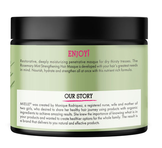 Mielle Organics Rosemary Mint Hair Mask – Strengthen & Hydrate Damaged Hair