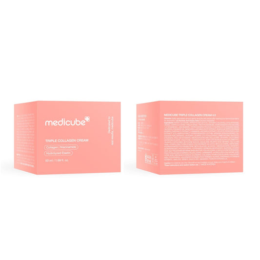 Medicube Triple Collagen Cream | Hydrating & Firming Anti-Aging Moisturizer with Hyaluronic Acid, Elastin & Shea Butter (50ml / 1.69 fl oz)
