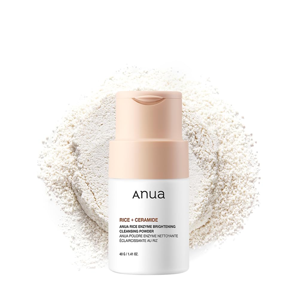 ANUA Rice Enzyme Brightening Cleansing Powder – Gentle Exfoliating Face Wash & Rice Mask for Radiant Skin (40g)