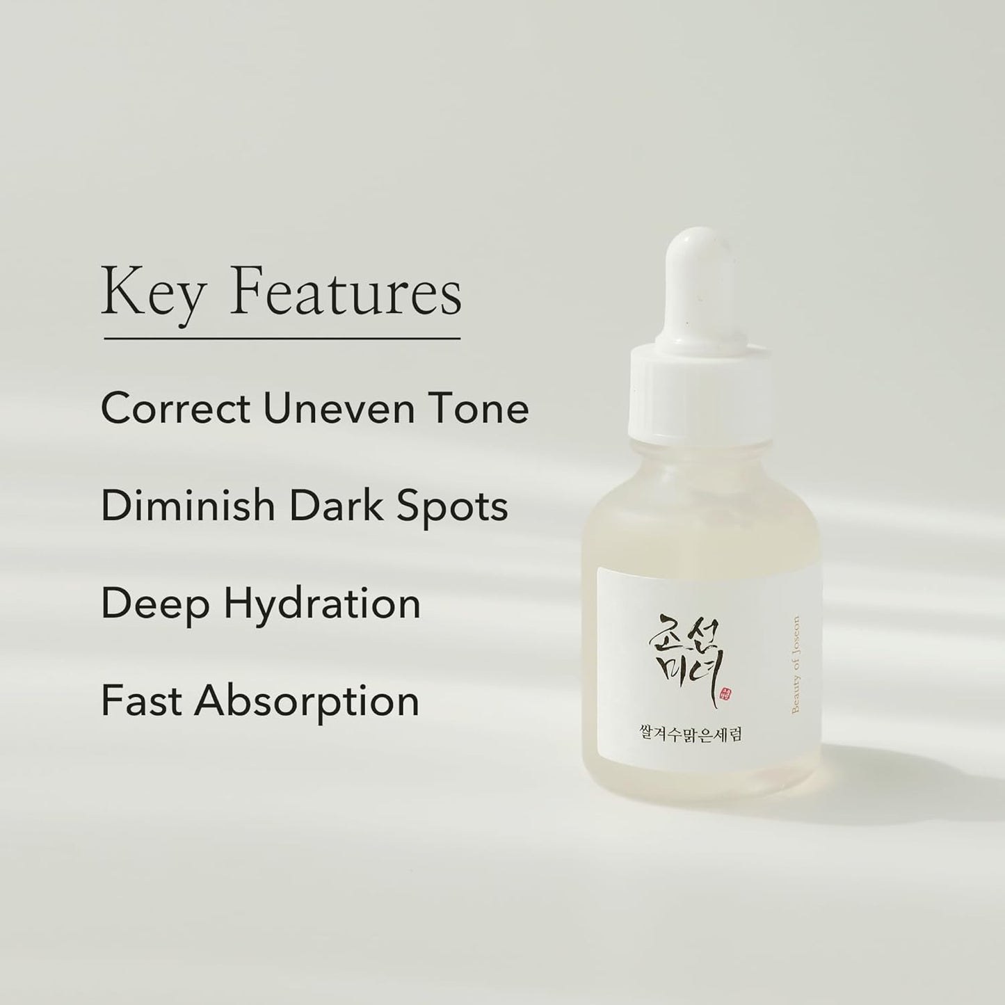 Beauty of Joseon Glow Deep Serum with Rice & Alpha-Arbutin | Korean Daily Face Serum for Uneven Skin Tone, Dark Spots & Hydration (30ml / 1 fl. oz)