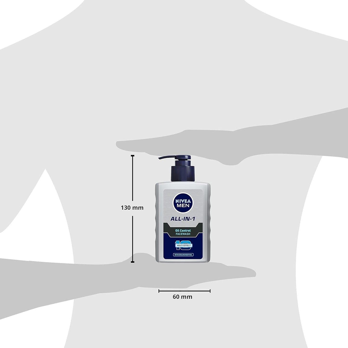 Nivea Men Oil Control Face Wash – All-in-One Daily Cleanser for Acne, Dark Spots & Excess Oil, 150ml