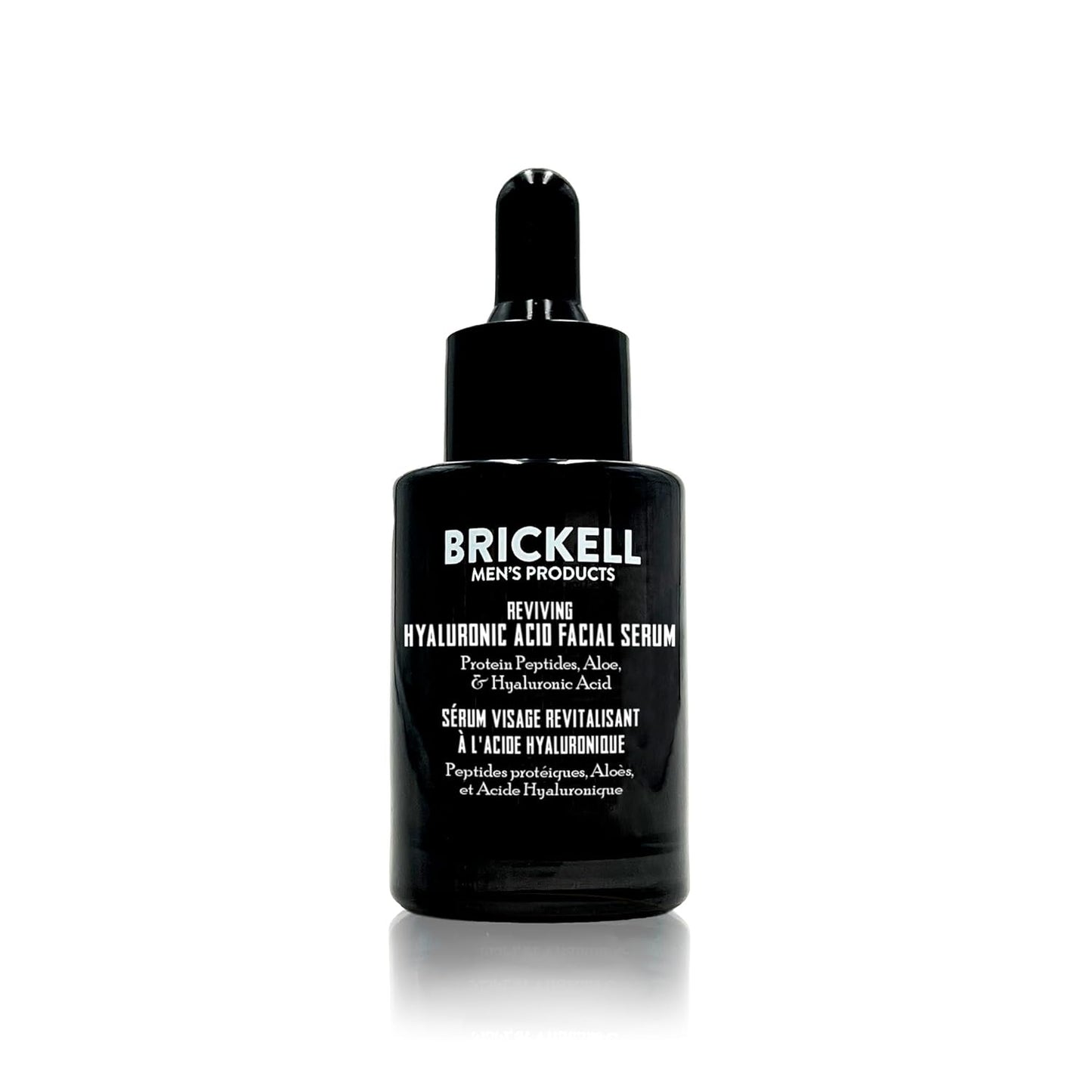 Brickell Men’s Anti-Aging Hyaluronic Acid Serum with Peptides | Natural & Organic Collagen Booster for Firm, Youthful Skin – Unscented (1 oz)