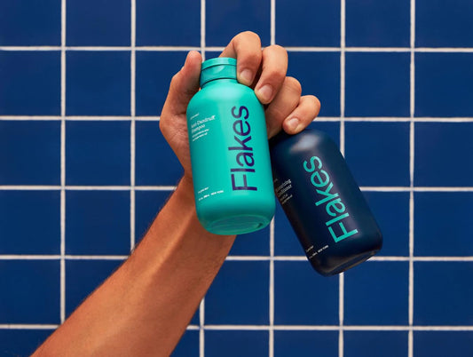 Flakes Anti-Dandruff Shampoo & Conditioner Set | Sulfate & Paraben-Free | Hydrating Scalp Care with Peppermint & MCT Oil | 9 fl oz