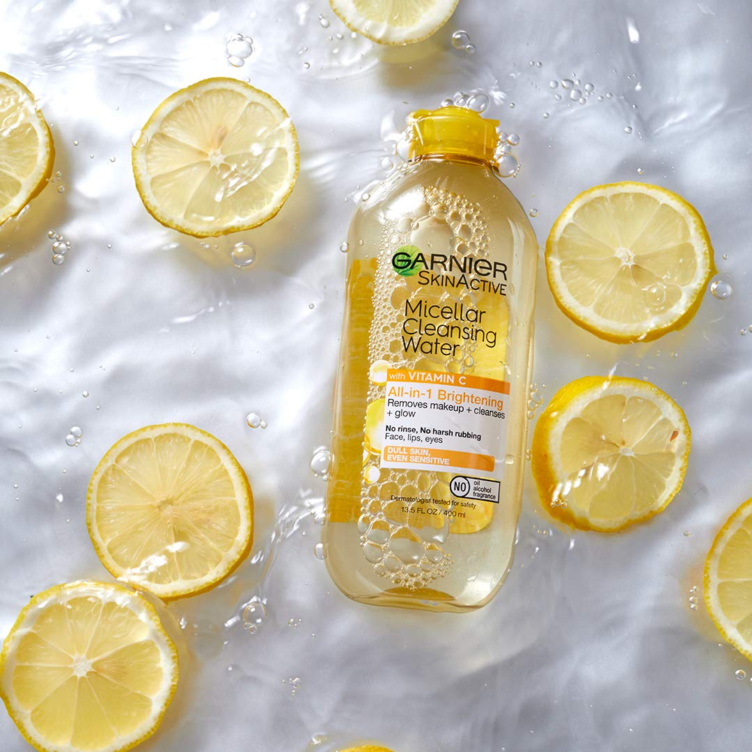 Garnier Micellar Water with Vitamin C – Brightening Makeup Remover & Cleanser, 400ml