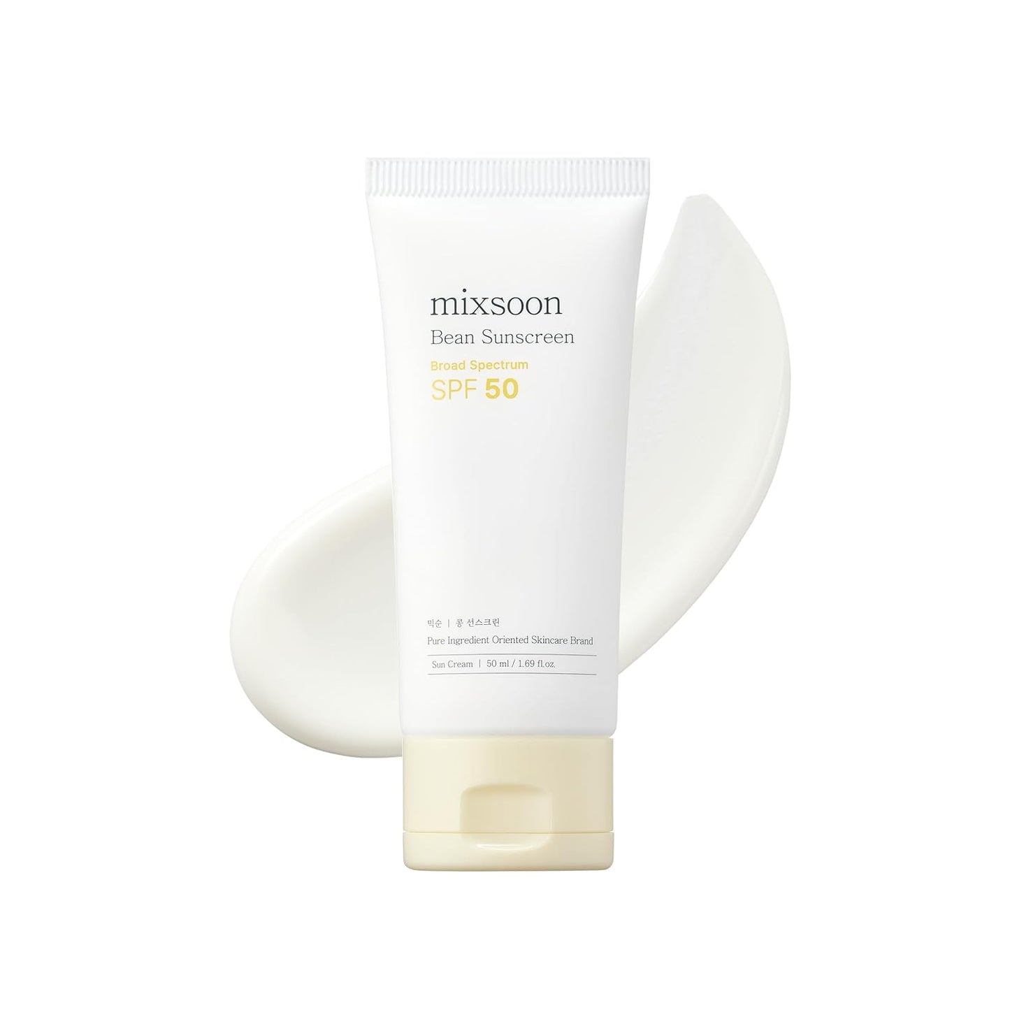 Mixsoon Bean Sunscreen SPF 50 – Lightweight Korean Sunscreen with No White Cast (50ml)