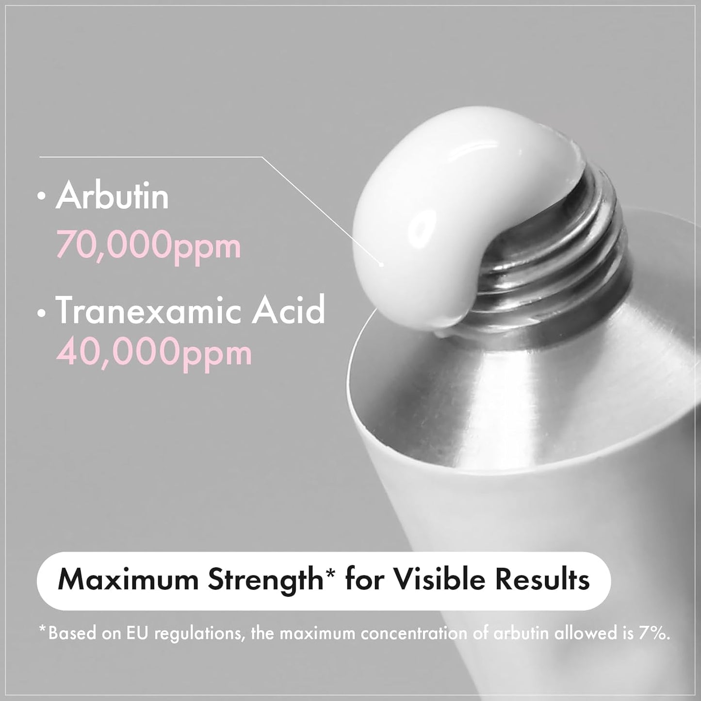TOSOWOONG Arbutin 7% + Tranexamic Acid 4% Cream – Korean Dark Spot Corrector with Niacinamide & Glutathione for Pigmentation, Freckles & Uneven Skin Tone (50ml / 1.69 fl.oz.)
