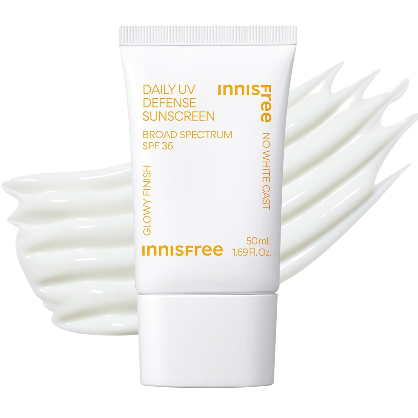 Innisfree Daily UV Defense Sunscreen SPF 36 – Lightweight Korean Face Sunscreen with Green Tea & Cica | Broad Spectrum, No White Cast, Hydrating (1.69 fl oz)