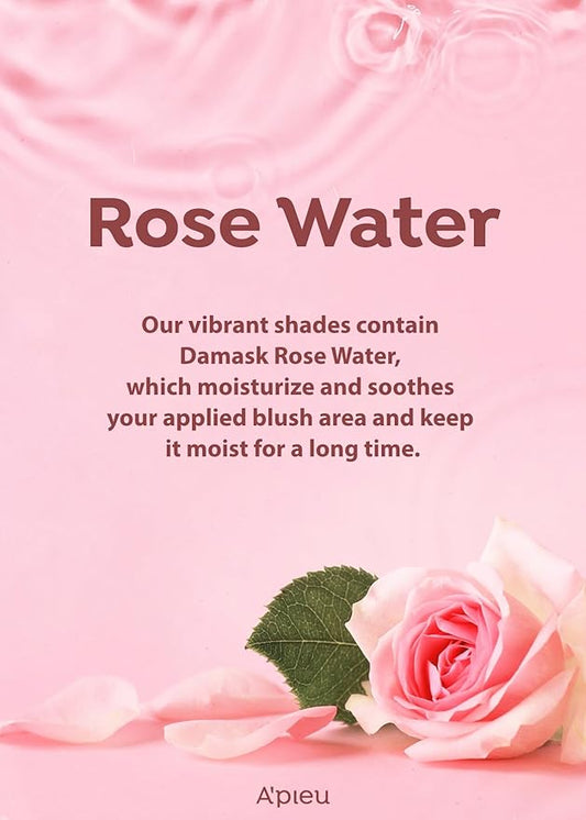 A’PIEU Juicy-Pang Water Blusher RD01 – Dewy Liquid Cheek Tint with Fruity Extracts & Rose Water for Natural Glow (0.31 fl oz)