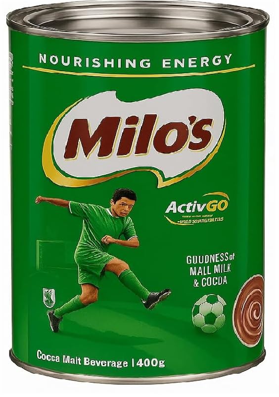Milo’s Cocoa Malt Energy Drink Powder – Nourishing Malt, Milk & Cocoa Blend, 400g Imported
