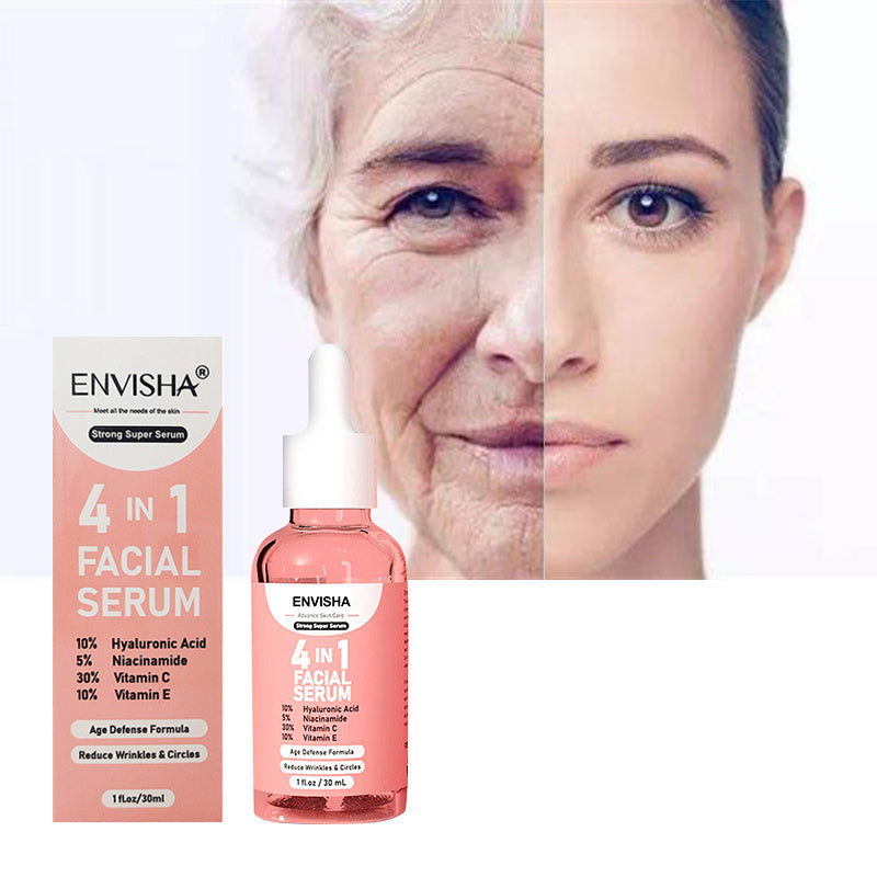 Suero Facial Blanqueador Antiedad ENVISHA – Esencia Hidratante y Reparadora de Arrugas (30 ml)