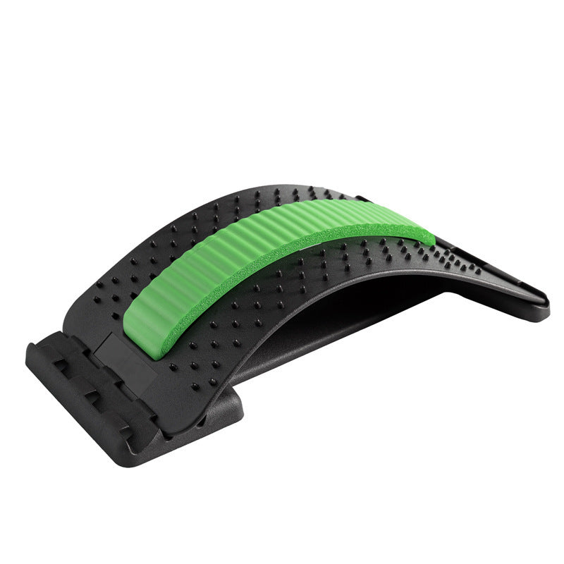 LuxuryGlow Adjustable Lumbar Back Stretcher with Acupressure for Pain Relief