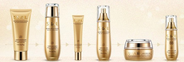 SNAIL 6-Piece Hydrating Skincare Set – Moisturizing, Brightening & Pore Care