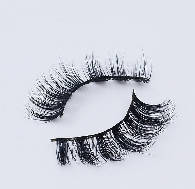 Pestañas postizas 3D de visón LuxuryGlow Faux Aurelia: volumen natural con efecto de cola larga